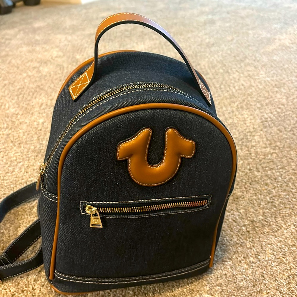 True religion denim book bag